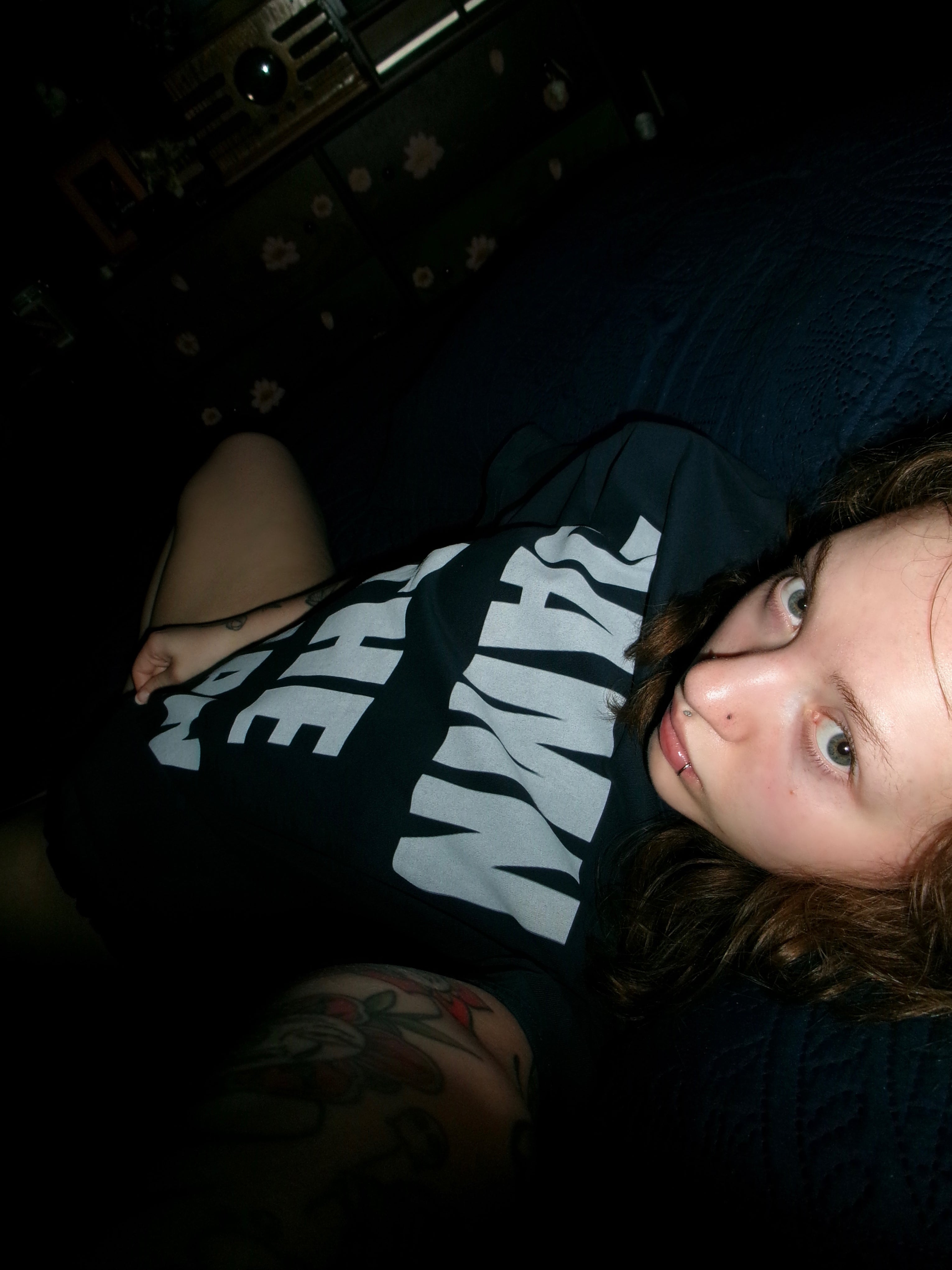 "DAMN THE MAN" Navy blue tee