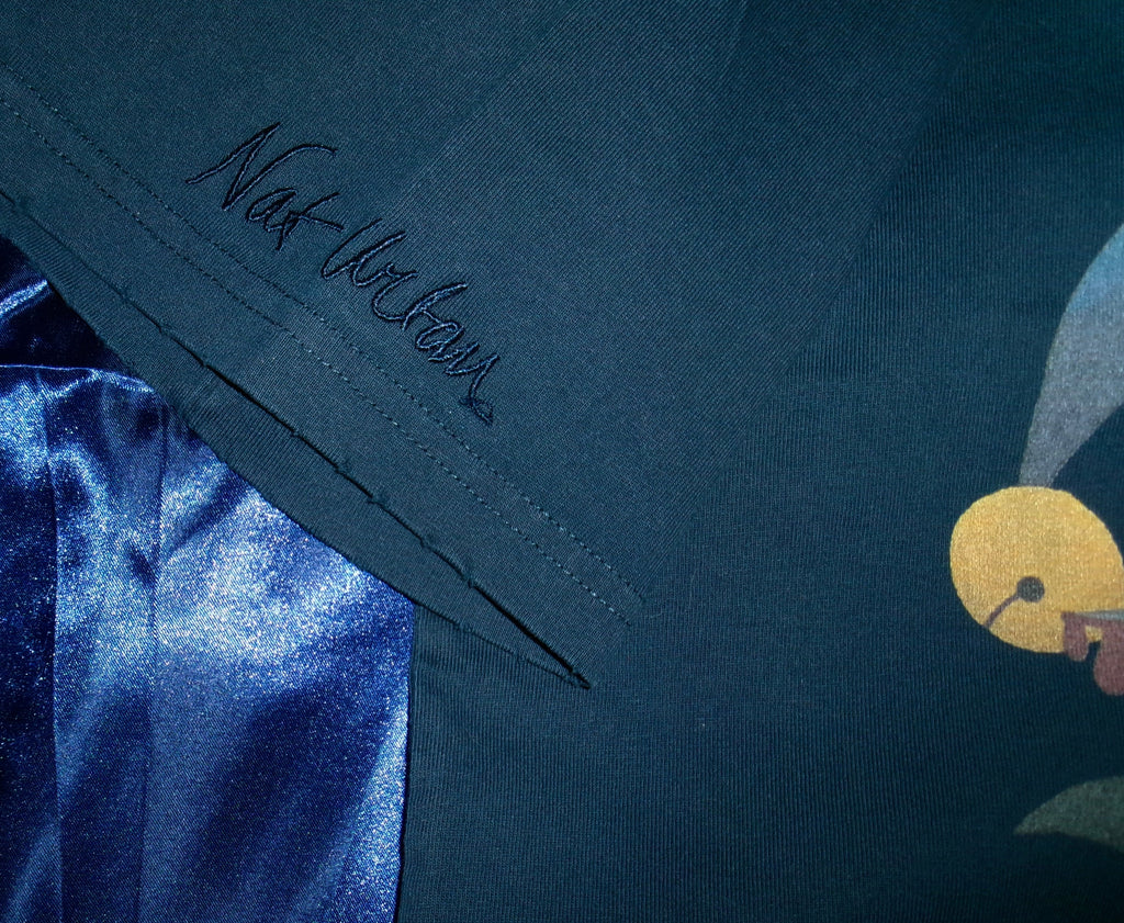 "DAMN THE MAN" Navy blue short sleeve T-shirt